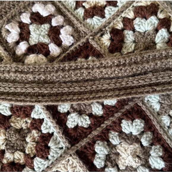 Handmade Crocheted Granny Square Tote - Picture 2 of 5